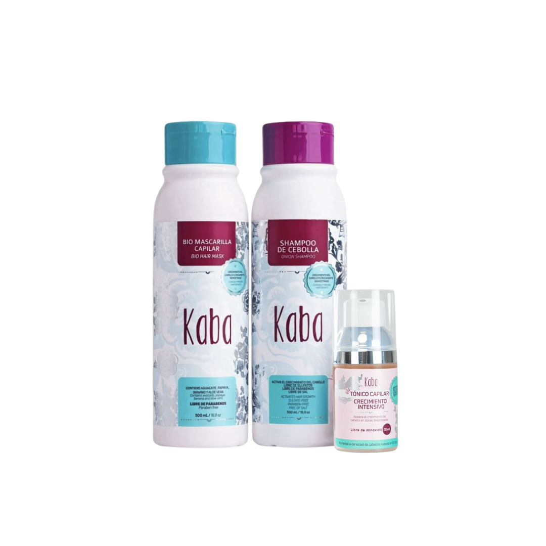 Kit Crecimiento Intensivo | Advanced Hair Growth & Repair Set Kaba