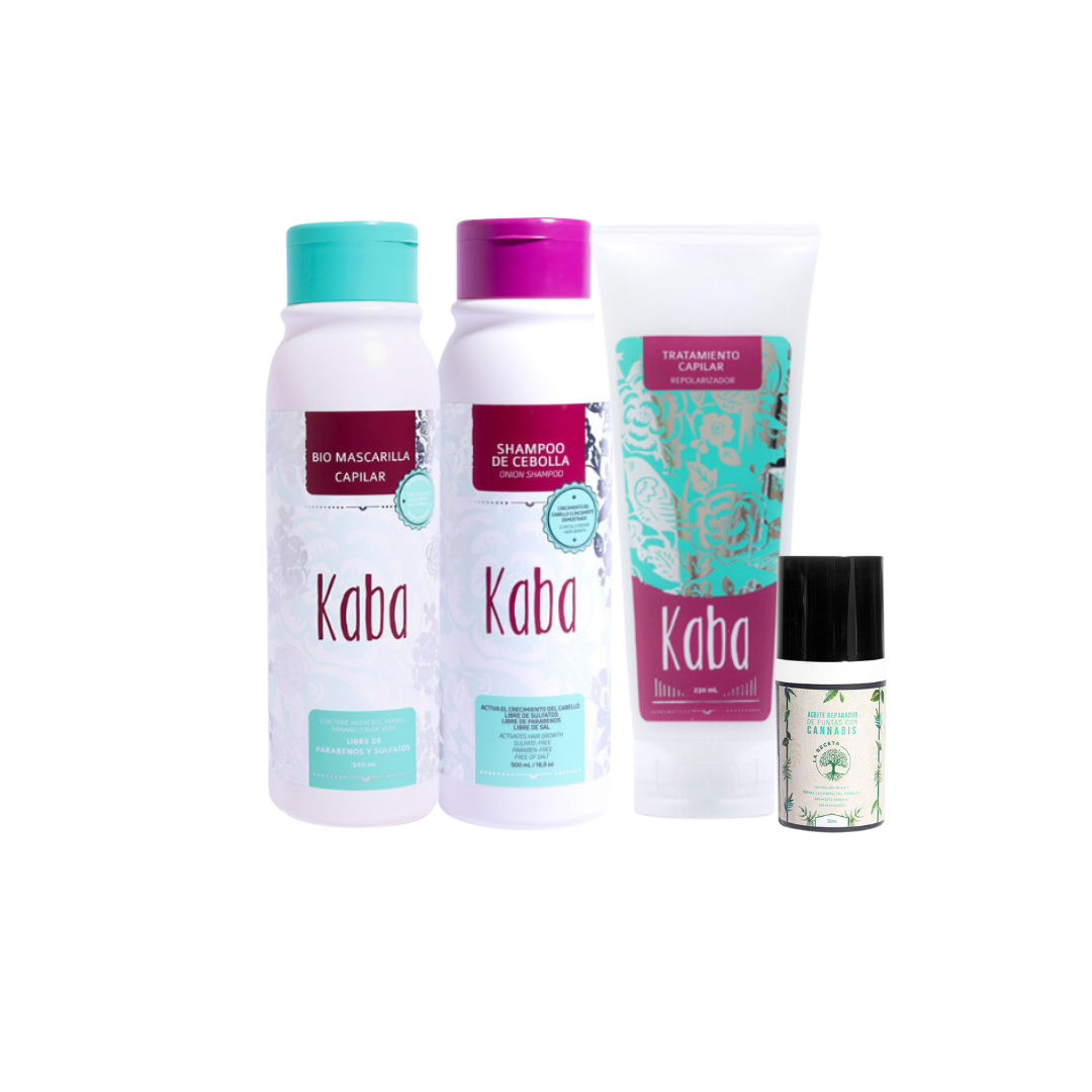 Kit capilar crecimiento + Reaparición | Hair Growth & Repair Kaba