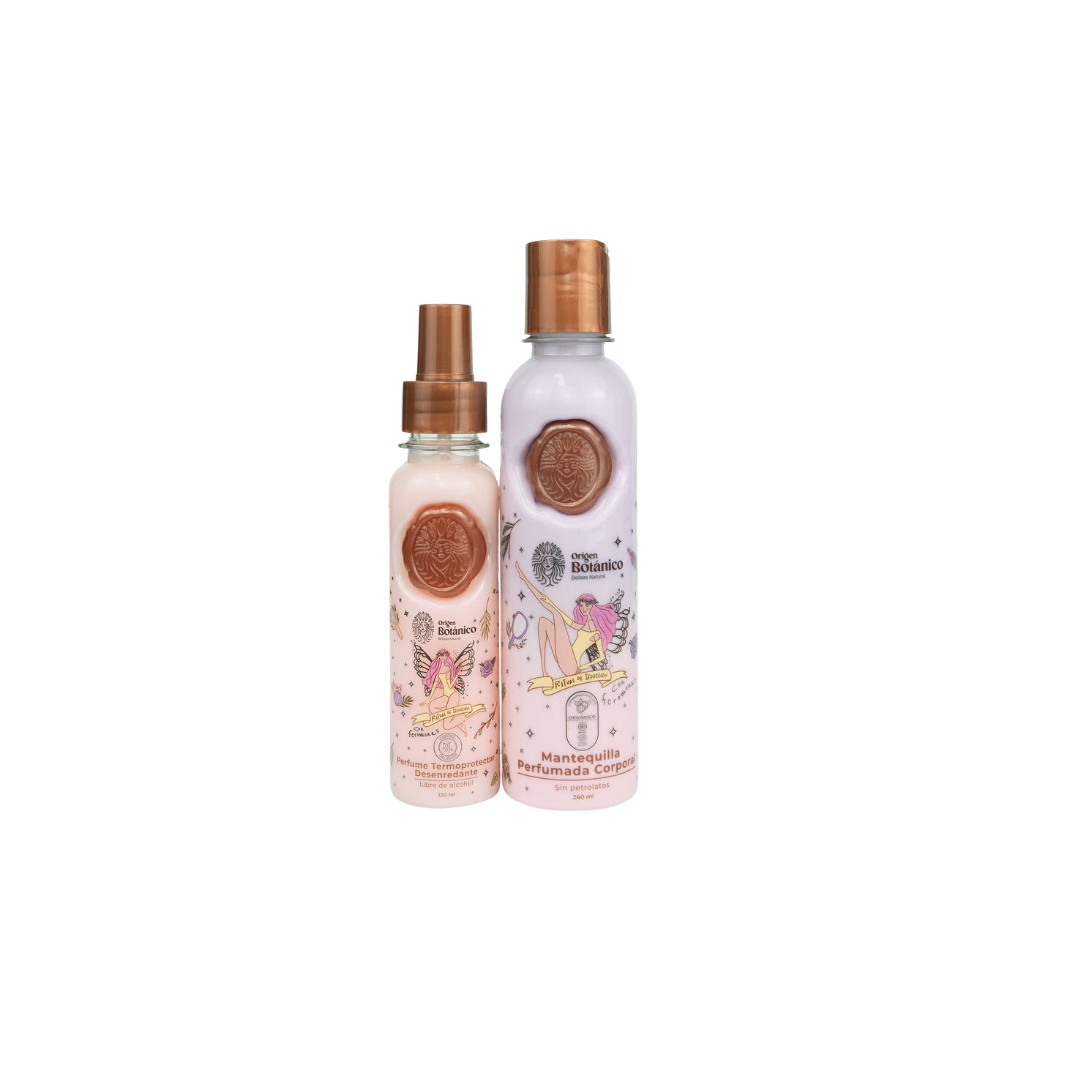 Dúo Ritual Botánico Seduccion – Mantequilla Corporal + Perfume Capilar con Feromonas