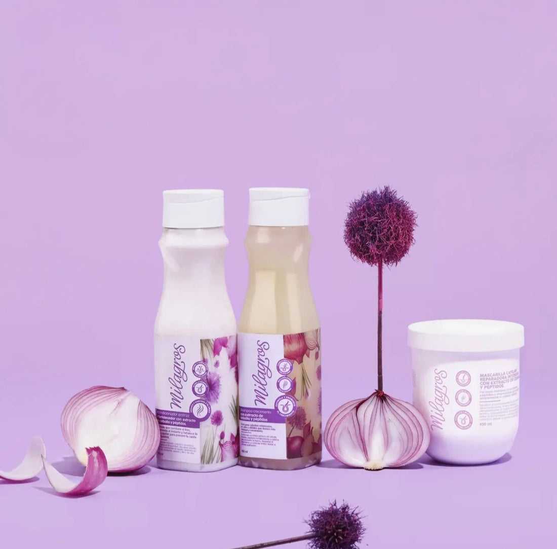 Kit Capilar Milagros Cebolla | Control de Frizz + Fortalecimiento + Brillo