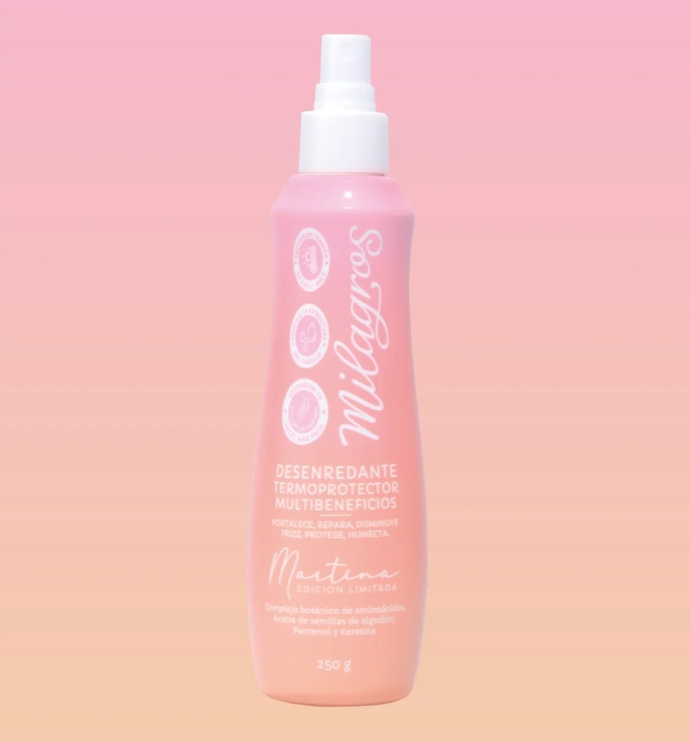 Duo Edición Limitada Martina |Perfume capilar + Termoprotector Desenredante Milagros