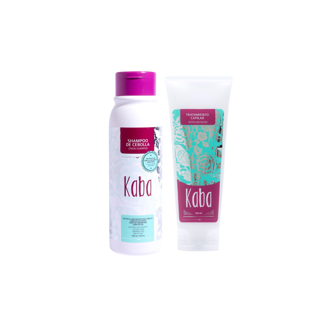 Dúo Repolarizador y Bio Mascarilla | Hair Repair &amp; Growth Treatment Kaba 500ml