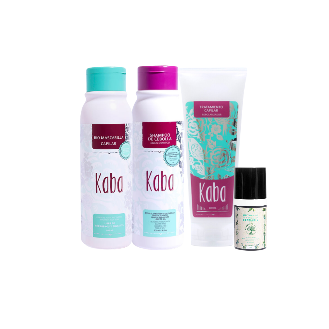 Kit capilar crecimiento + Reaparición | Hair Growth &amp; Repair Kaba