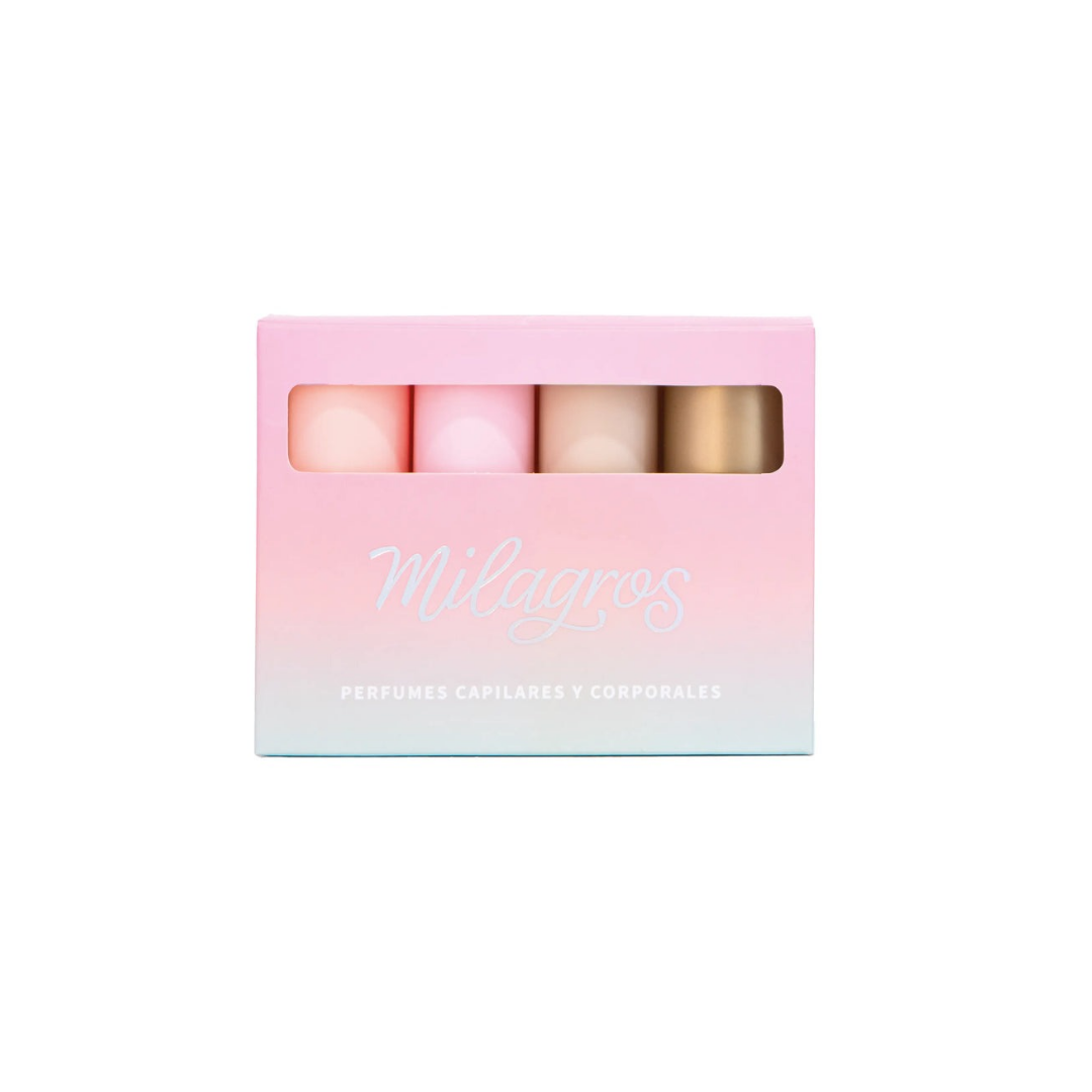 Kit Mini Perfumes Capilares portatiles Milagros | Veganos, Sin Sal, Sin Parabenos