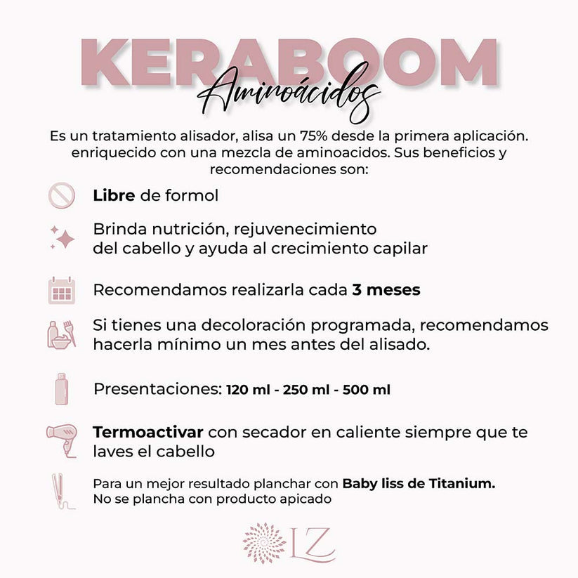 Keraboom Aminoácidos Sin Formol Productos LZ