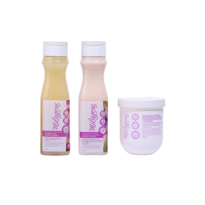 Kit Capilar Milagros Cebolla | Control de Frizz + Fortalecimiento + Brillo