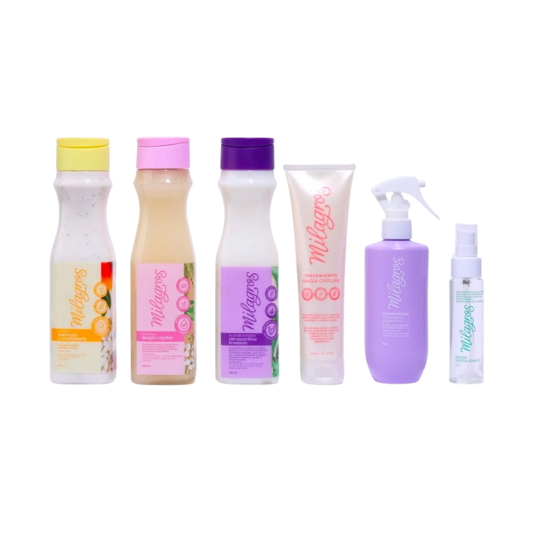 Kit Anti Frizz y Nutrición para Rizos – Rutina Completa Hidratante Milagros
