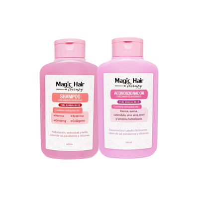 Duo Shampoo y Acondicionador Crecimiento Cabello seco | Duo for Dry Hair Magic Hair Therapy